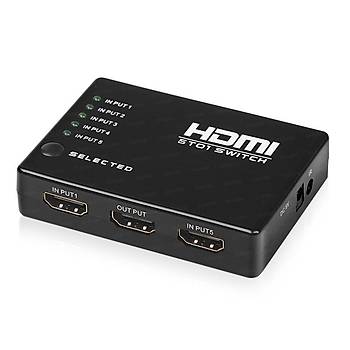 Dark DK-HD-SW4X1 4 Giriþ 1 Çýkýþlý Kumandalý HDMI Switch Seçiçi