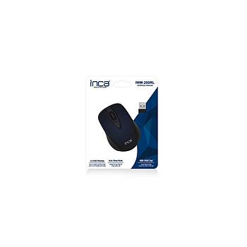 Inca IWM-200RL 2.4 Ghz 1600 Dpi 3 Tuþlu Mavi Siyah Kablosuz Mouse
