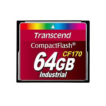 Transcend TS64GCF170 64 GB CF170 300X Industrýal 95/60Mb/s CompactFlash Hafýza Kartý