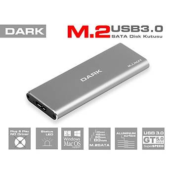 Dark DK-AC-DSEM2 Usb 3.0 to M.2 SATA Usb 3.0 SSD Harici Disk Kutusu