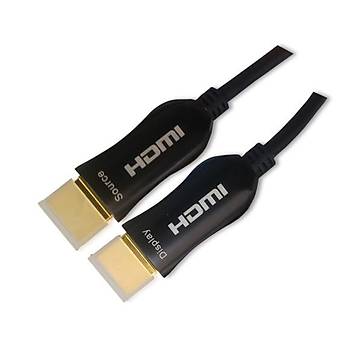 Beek BS-FC100 100 Mt HDMI to HDMI 4K HDR 3D Erkek-Erkek HDMI 2.0 Aktif Siyah HDMI Kablo