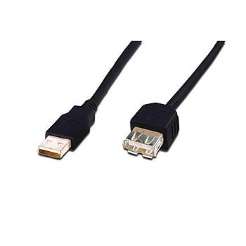 Ednet ED-84131 3 Mt USB to USB AWG28 Ul Nikel Erkek-Diþi USB 2.0 Uzatma Kablosu