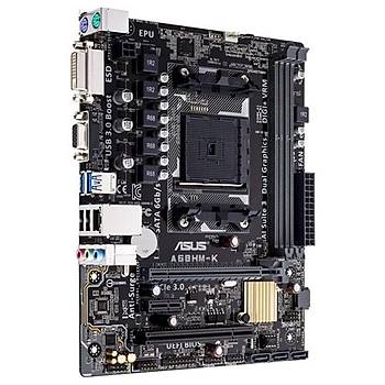 Asus A68HM-K SC-Fm2+ A68H DDR3 2400Mhz Sata mATX Amd Anakart