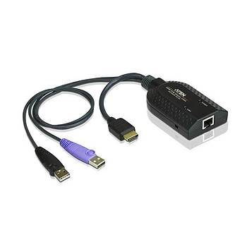 Aten KA7168 1 Port HDMI 1 Port RJ45 2 Port USB Sanal Medya KVM Switch