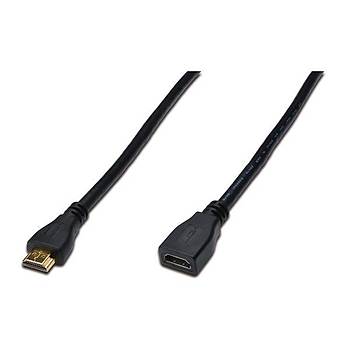 Digitus AK-330201-020-S 2 Mt HDMI to HDMI Erkek-Diþi v1.4 4K 2160p AWG30 3x Zýrnlý Altýn Uçlu Kablo