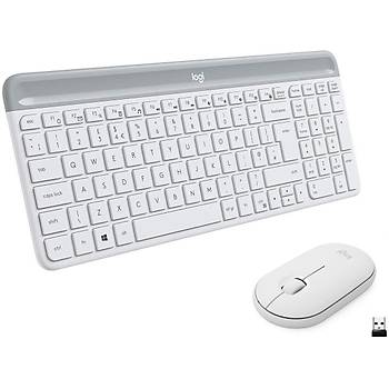Logitech 920-009436 MK470 Q TR 1000Dpi 3 Tuþlu Kablosuz Beyaz Klavye Mouse Set