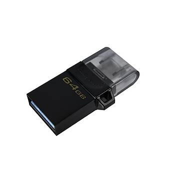 Kingston DTDUO3G2/64GB 64 GB DataTraveler microDuo microUSB USB 3.2 Flash Bellek