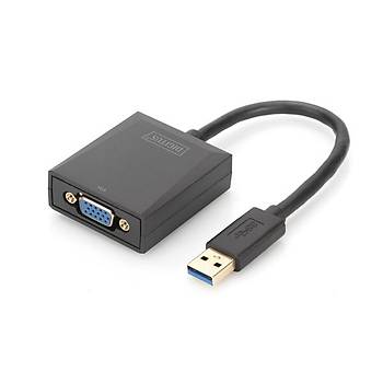 Digitus DA-70840 USB 3.0 to VGA 1080p VGA USB Grafik Dönüþtürücü Adaptör