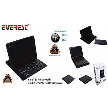 Everest KB-BT807 Q TR Bluetooth iPad 2 Compatible Multimedia Kablosuz Klavye