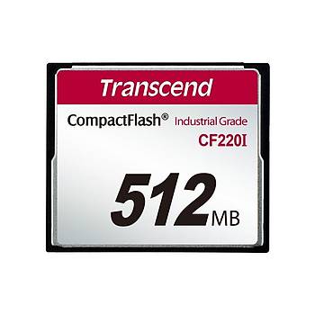 Transcend TS512MCF220I 512 MB CF220I 266X 40/40MB/s Industrýal CompactFlash Hafýza Kartý