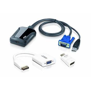 Aten CV211CP Laptop USB to VGA HDMI DISPLAY PORT Konsol Adaptörü Kiti