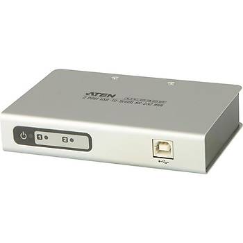 Aten UC2322 USB to 2 Port RS232 Seri Diþi-Erkek Çevirici Adaptör