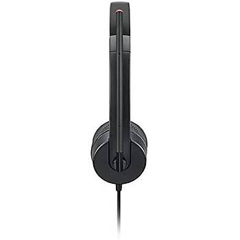 Lenovo 4XD0K25030 Kafa Bantlý Stereo Siyah Kablolu Mikrofonlu Kulaklýk