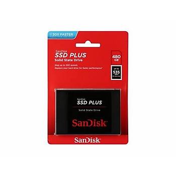 Sandisk SDSSDA-480G-G26 480 GB Plus Sata 530/445Mb/s 2.5 inch SSD Harddisk