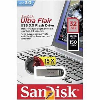 Sandisk SDCZ73-032G-G46 32 GB 150MB/s Flair 3 USB 3.0 Flash Bellek