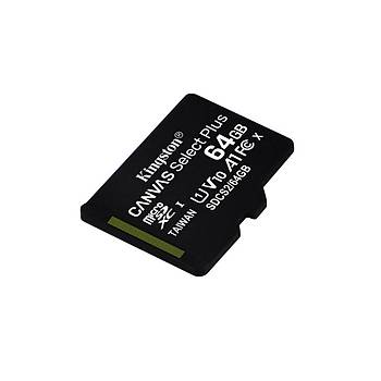 Kingston SDCS2/64GB 64 GB SDXC Class 10 Uhs-I Canvas Select microSD Hafýza Kartý