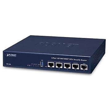 Planet PL-VR-100 5 port 10/100/1000T VPN Security Masaüstü Router