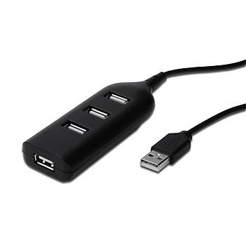 Digitus AB-50001-1 4 USB 2.0 to Port USB 2.0 Plastik USB 2.0 Çoklayýcý Hub