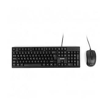 Dark DK-AC-KM1010 USB Q TR Ofis Kablolu Siyah Klavye Mouse Set