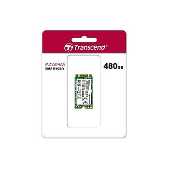Transcend TS480GMTS420S 480 GB 530/480Mb/s M2 22x42mm SSD Harddisk