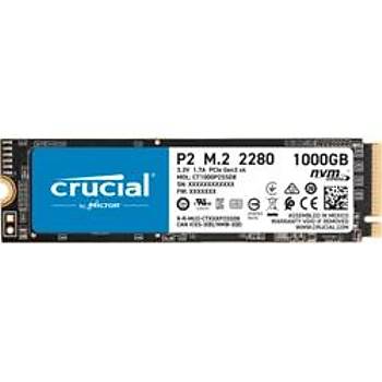 Crucial CT1000P2SSD8 1 TB P2 2400/1800MB/s M2 PCIe NVMe 22x80 SSD Harddisk