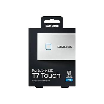 Samsung MU-PC1T0S/WW 1 TB T7 Touch  mini USB 3.2 Gümüþ Harici SSD Harddisk