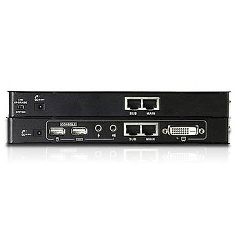 Aten CE600 60 Mt DVI-D To CAT USB 1024x768 DVI-D ESD Mesafe Uzatma Cihazý