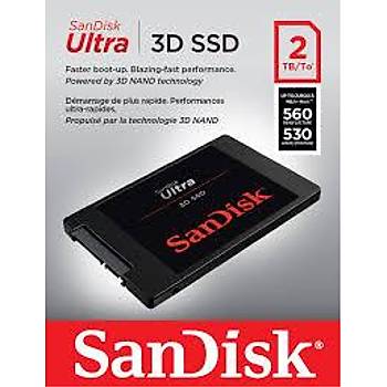 Sandisk SDSSDH3-2T00-G25 2 TB Ultra 560/530Mb/s 2.5 inch SSD Harddisk