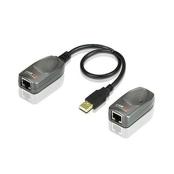 Aten UCE260 60 Mt USB 2.0 to CAT Erkek-Diþi USB 2.0 Mesafa Uzatma Adaptörü