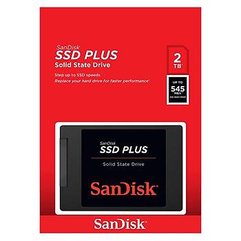 Sandisk SDSSDA-2T00-G26 Plus 2 TB 530/400 Mb/s 2.5 inch SSD Hardisk