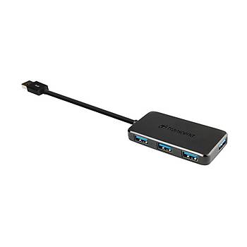 Transcend TS-HUB2K USB 3.0 to 4 Port USB 3.0 Siyah USB Çoklayýcý