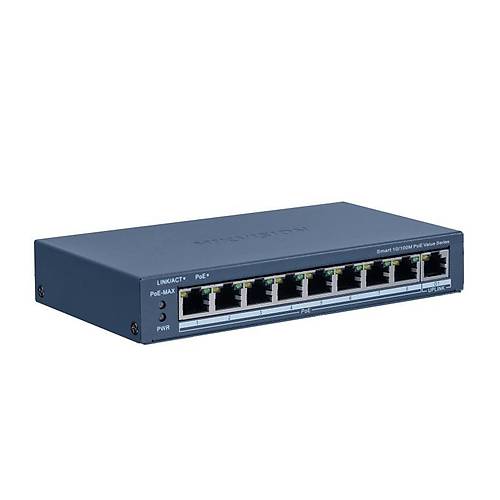 Hikvision DS-3E1309P-EI/M 8 Port 10/100Mbps PoE 1 Port SFP 60W Metal Poe Switch