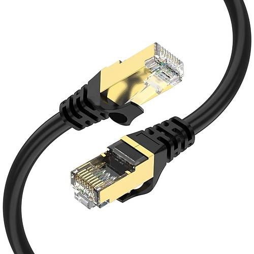 Qgeem QG-OT0601 1 Mt CAT6 CU AWG24/7 UTP Siyah Patch Cord Kablo