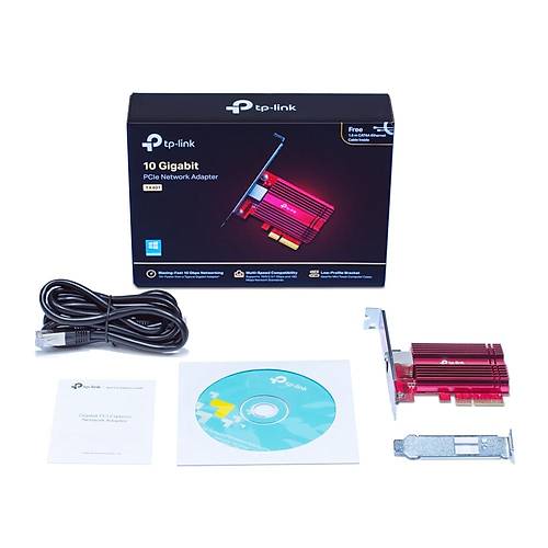 Tp-Link TX401 1 Port 10 Gbit PCI Express Ethernet Kart