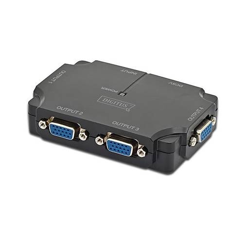 Digitus DS-42120-1 4 Port VGA 1920x1080P 350Mhz VGA G�r�nt� �oklay�c� Spliter