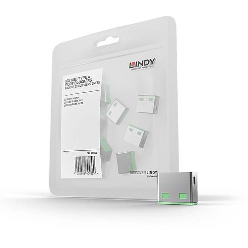 Lindy LIN-40461 10 lu USB A Yeil Port USB Kiliti