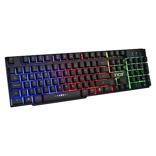 Inca IKG-449 Q TR USB Mekanik 3 Renkli Led Kablolu Oyuncu Klavyesi