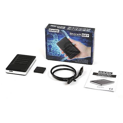 Dark DK-AC-DSE27 E27 USB 3.0 to SATA 256 Bit AES Donanmsal ifreli Disk Kutusu