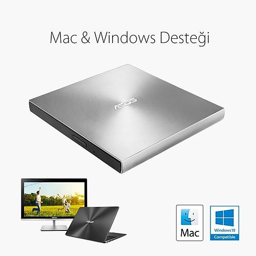 Asus ZENDRIVE-U5S SDRW-08U5S-U M-Disk Destekli Metal Kasa �nce USB G�m�� Harici Optik Yaz�c� Okuyucu