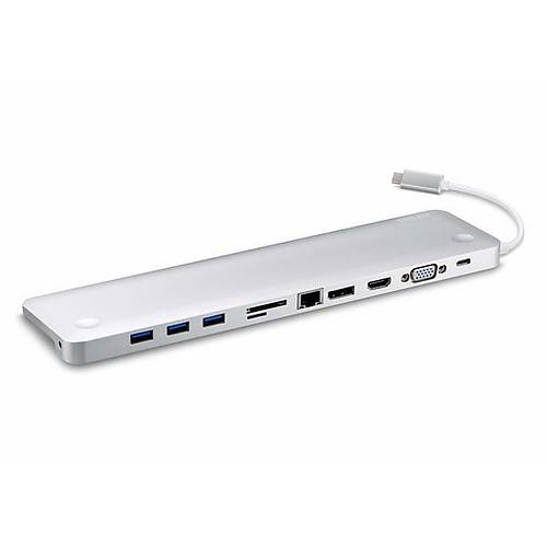 Aten UH3234 USB 3.1 Gen1 Type C to DISPLAY PORT HDMI VGA RJ45 Multiport with Power Pass Through