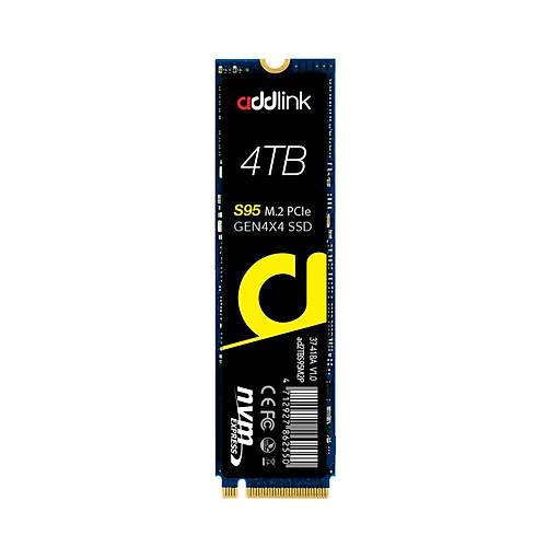 Addlink AD4TBS95M2P 4 TB 7200-6500Mb/s PCIe NVMe M2 Gen4 22x80 SSD Harddisk