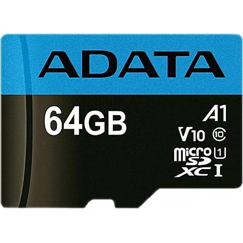 Adata AUSDX64GUICL10A1-RA1 64 GB UHS-I Class10 V10 Premier microSD Haf�za Kart�