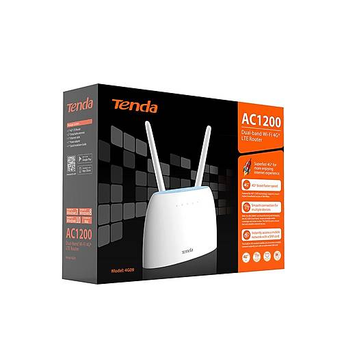 Tenda 4G03 2 Portlu Sim Kartl  4G LTE Router