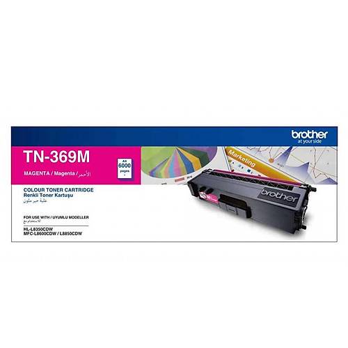 Brother TN-369M 6.000 Sayfalk Krmz Orijinal Lazer Toner