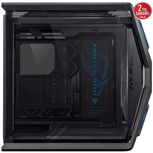Asus ROG GR701 PSU YOK Fanl� Al�mimyum �elik Ala��ml� Temperli Cam ETAX Siyah Oyuncu Kasas�
