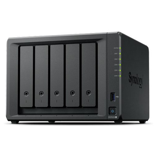 Synology DS1525 PLUS Ryzen V1500B 8 GB DDR4 5x 3.5 inch HDD M2 2 Port LAN A Depolama NAS Cihaz