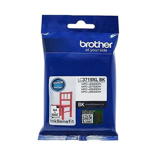 Brother LC3719XLBK 3.000 Sayfal�k Siyah Orijinal Kartu�