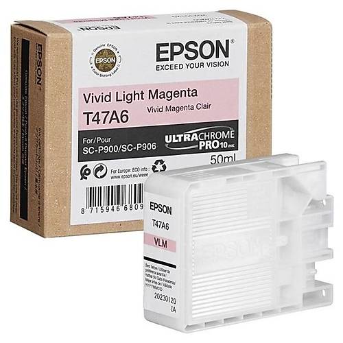 Epson C13T47A600 SureColor T47A6 SC-P900 50ml Ak Krmz Orijinal Inkjet Kartu