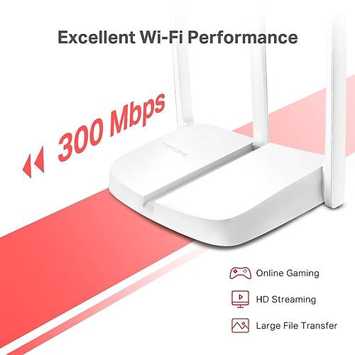 Tp-Link Mercusys MW306R 300Mbps 4 Port 100Mbps Kablosuz N Router