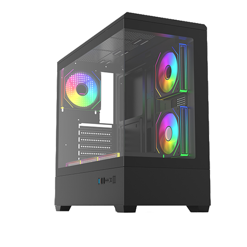Frisby FC-9585G TUNDRA 750W 80 Plus Bronze 6x12ARGB Fan l� Mid Tower Oyuncu Kasas�
